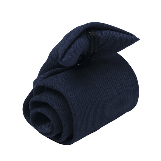 Krawat na klips Gładki Poliester PW710 - Navy (ca. Pantone 2766C)