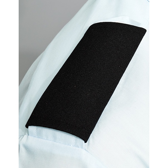Pagony na rzep Poliester PW715 - Black (ca. Pantone Black C)