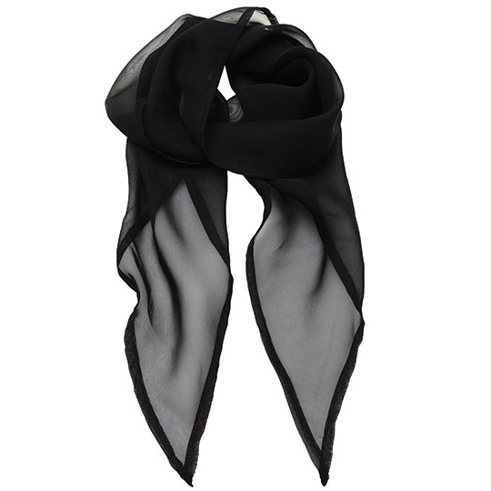 Szal Damski Szyfonowy PW740 - Black