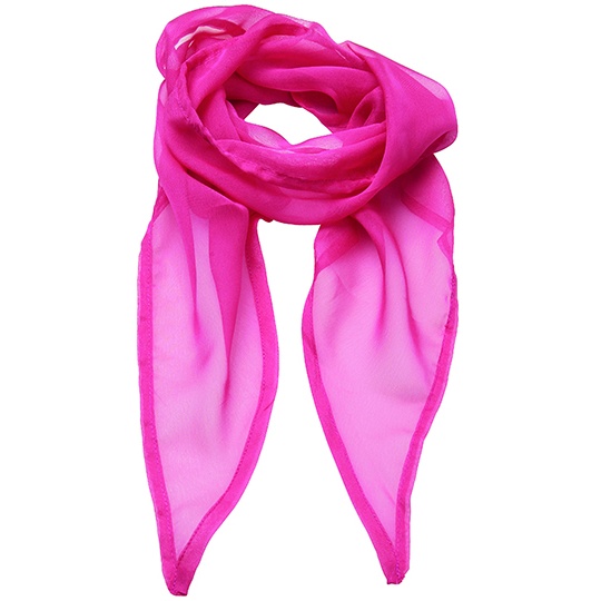 Szal Damski Szyfonowy PW740 - Fuchsia (ca. Pantone 219C)