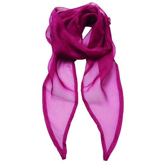 Szal Damski Szyfonowy PW740 - Hot Pink (ca. Pantone 214C)