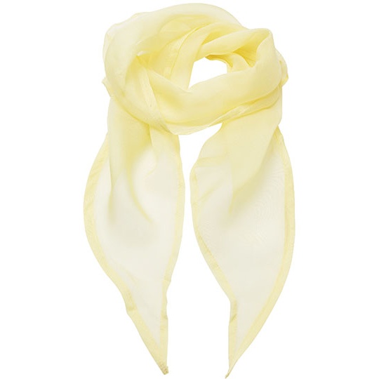Szal Damski Szyfonowy PW740 - Lemon (ca. Pantone 127C)