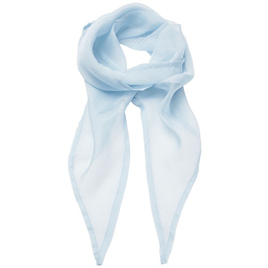 Szal Damski Szyfonowy PW740 - Light Blue (ca. Pantone 2708C)