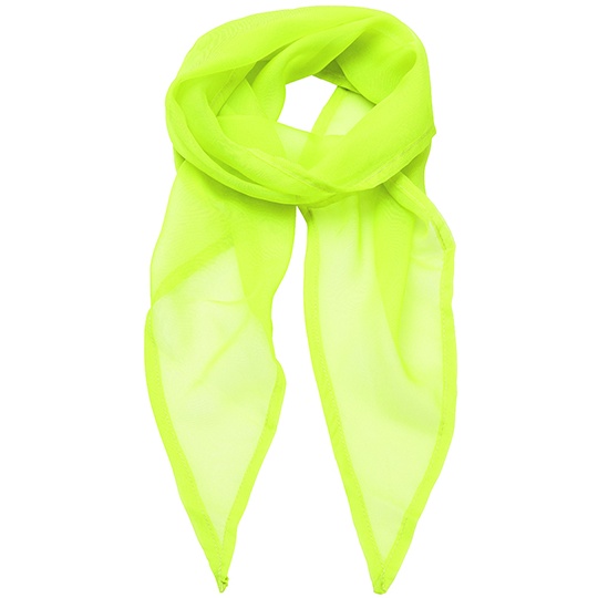 Szal Damski Szyfonowy PW740 - Lime (ca. Pantone 382C)