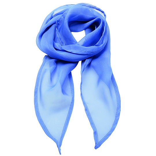 Szal Damski Szyfonowy PW740 - Midblue (ca. Pantone 2718)