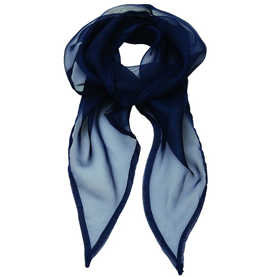 Szal Damski Szyfonowy PW740 - Navy (ca. Pantone 2766C)