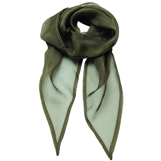 Szal Damski Szyfonowy PW740 - Olive (ca. Pantone 378C)