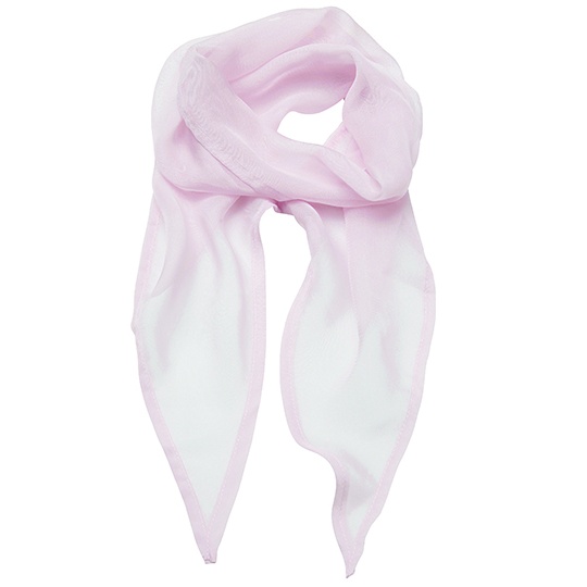 Damski szyfonowy szal PW740 - Pink (ca. Pantone 1895C)