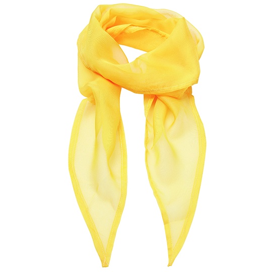 Szal Damski Szyfonowy PW740 - Sunflower (ca. Pantone 136C)