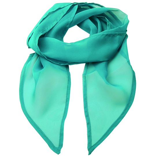 Szal Damski Szyfonowy PW740 - Teal (ca. Pantone 3155C)