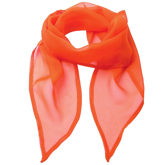 Szal Damski Szyfonowy PW740 - Terracotta (ca. Pantone 159C)