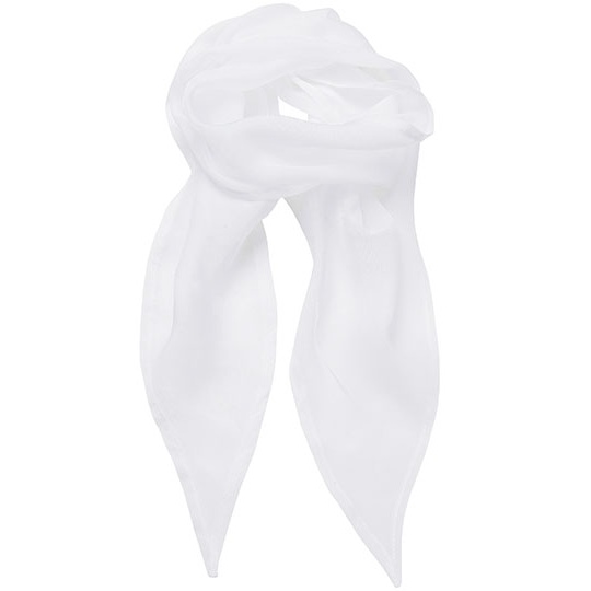 Szal Damski Szyfonowy PW740 - White