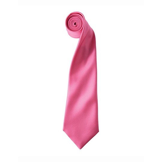 Krawat Klasyczny Satynowy PW750 - Fuchsia (ca. Pantone 219C)