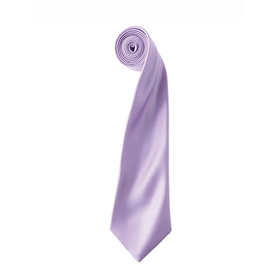 Krawat Klasyczny Satynowy PW750 - Lilac (ca. Pantone 264C)