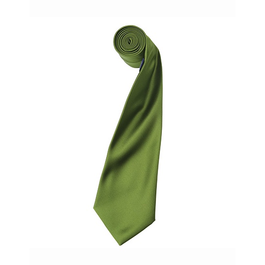 Krawat Klasyczny Satynowy PW750 - Oasis Green (ca. Pantone 371C)