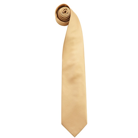 Krawat Klasyczny Poliester PW765 - Gold (ca. Pantone 7499C)