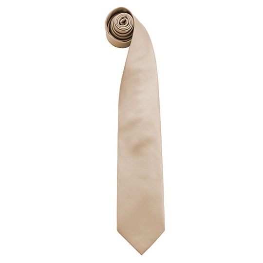 Krawat Klasyczny Poliester PW765 - Khaki (ca. Pantone 452C)