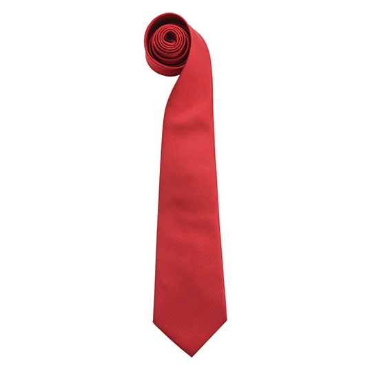 Krawat Klasyczny Poliester PW765 - Red (ca. Pantone 199C)