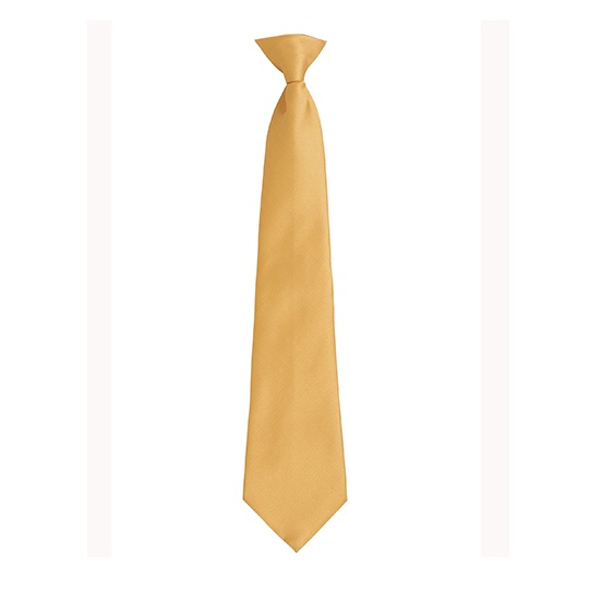 Krawat na klips poliester PW785 - Gold (ca. Pantone 7499C)