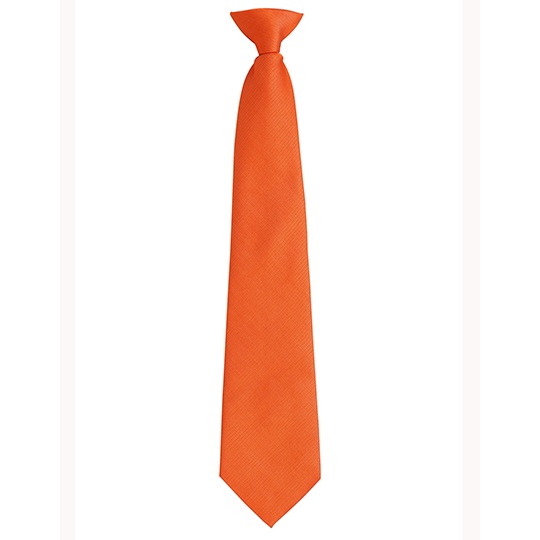 Krawat na klips poliester PW785 - Orange (ca. Pantone 1495C)