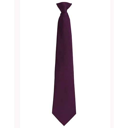 Krawat na klips poliester PW785 - Purple (ca. Pantone 518C)
