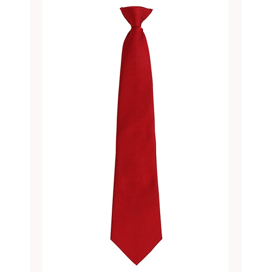 Krawat na klips poliester PW785 - Red (ca. Pantone 199C)
