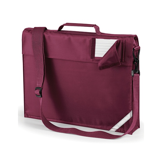Torba szkolna na ramie QD457 - Burgundy