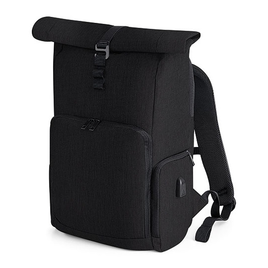Plecak Miejski Poliester 650D Zwijany QD995 - Black