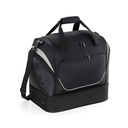 Sportowa torba dwukomorowa QS285 - Black & Light Grey