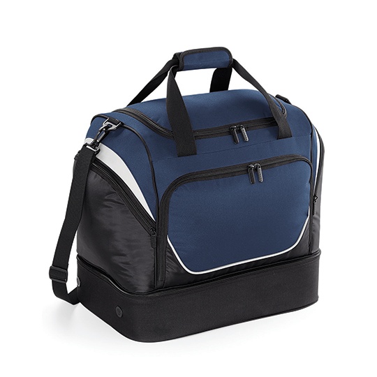 Sportowa torba dwukomorowa QS285 - French Navy & Black