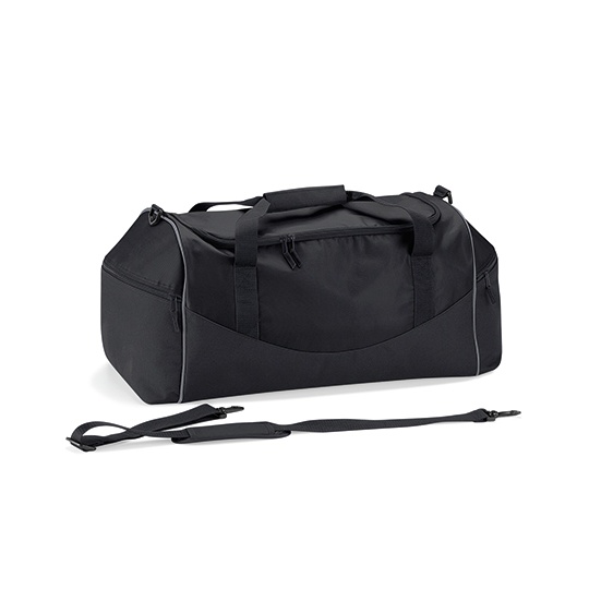 Torba Sportowa Klasyczna Poliester 55L QS70 - Black & Graphite Grey