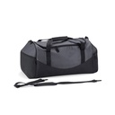Torba Sportowa Klasyczna Poliester 55L QS70 - Graphite Grey & Black