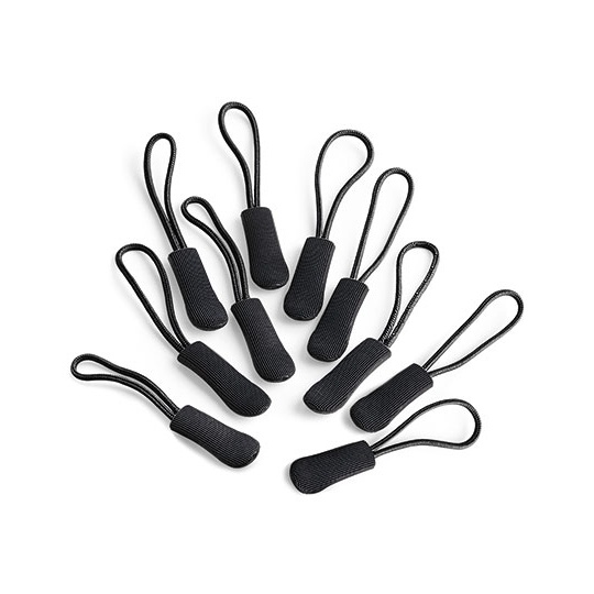 Zestaw 10 uchwytów do zamków błyskawicznych QX505 - Black