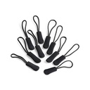 Zestaw 10 uchwytów do zamków błyskawicznych QX505 - Black