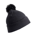 Czapka Klasyczna Akrylowa z Pomponem RC028 - Black