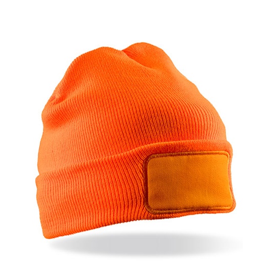 Czapka dzianinowa RC034 - Fluorescent Orange