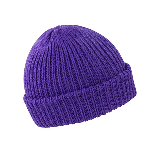 Czapka Dopasowana Akrylowa Ciepla RC159 - Purple