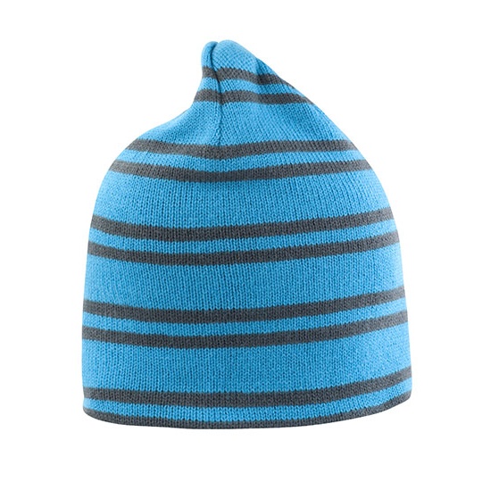 Czapka Dwustronna Dzianinowa Ciepla RC354 - Aqua & Grey & Grey