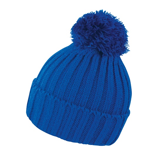 Czapka Przedluzona Dzianinowa z Pomponem RC369 - Royal