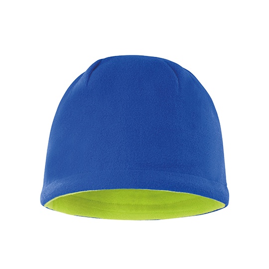 Dwustronna Czapka Polarowa RC374 - Royal & Lime