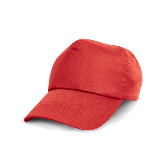 Czapka Dziecięca Z Daszkiem Bawełniana RH05J - Red