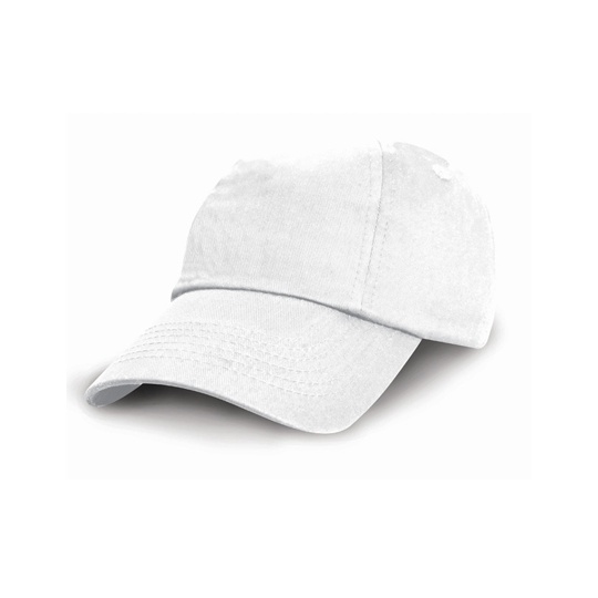 Czapka Dziecieca 6-panelowa Niski Profil Bawelniana Twill RH18J - White