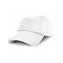 Czapka Dziecięca 6-panelowa Niski Profil Bawełniana Twill RH18J - White