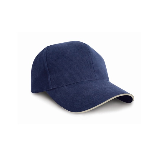 Czapka bawelniana 6-panelowa RH25P - Navy & Natural