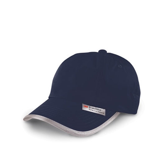 Czapka 6-panelowa Niski Profil Nylon Odblaskowa RH35 - Navy