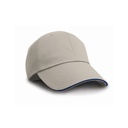 Czapka 6-panelowa jodelkowa bawełniana RH38 - Tan & Navy