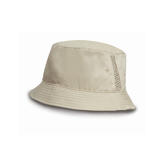 Kapelusz Bucket Bawelniany z Siatka RH45 - Natural