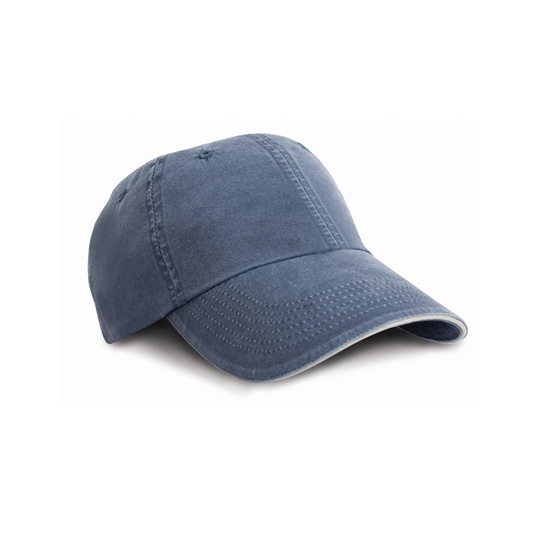 Bawelniana czapka 6-panelowa RH54 - Navy & Putty