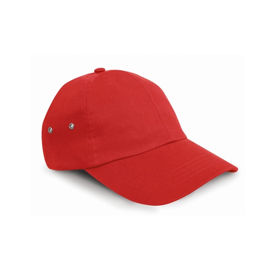 Czapka 6-panelowa Bawelniana RH63 - Red