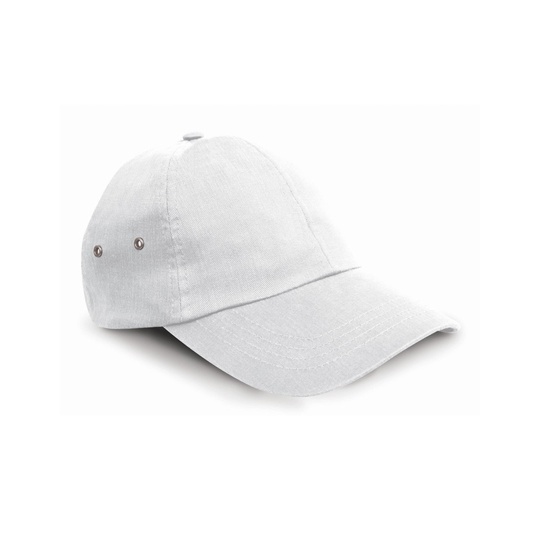 Czapka 6-panelowa Bawelniana RH63 - White